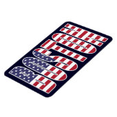 Boston U.S. Flag Premium Flexi koelkast magneet (Linkerzijde)