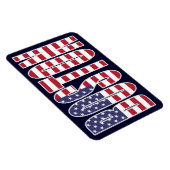 Boston U.S. Flag Premium Flexi koelkast magneet (Rechterzijde)
