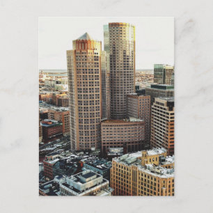 Boston uitzicht briefkaart