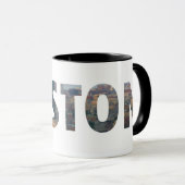 Boston uitzicht in letters. mok (Voorkant rechts)