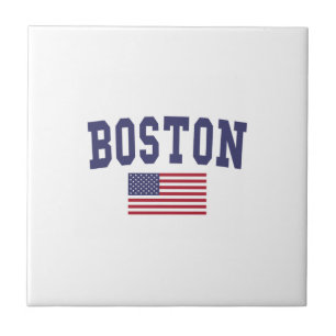 Boston US Flag Tegeltje