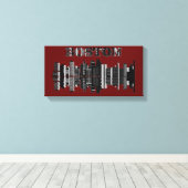 Boston Wall Art Canvas Afdruk (Insitu (Houten vloer))