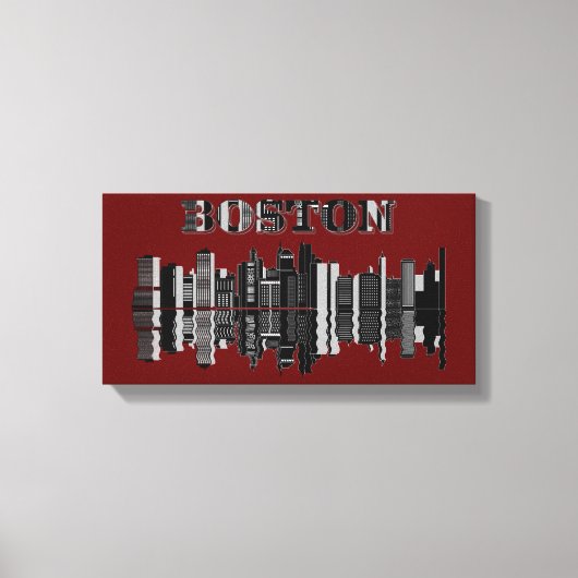 Boston Wall Art Canvas Afdruk (Voorkant)