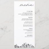 Boston Wedding Reception Dinner Menu (Devant)