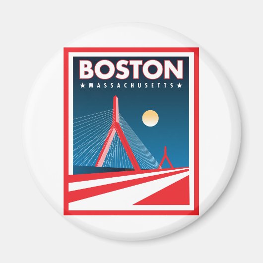 Boston Zakim Bridge Magneet (Voorkant)