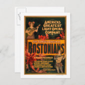 Bostonians Amerika's grootste lichtopera Briefkaart (Voorkant / Achterkant)
