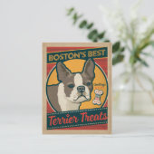 Boston's beste terrier-behandelingen briefkaart (Staand voorkant)