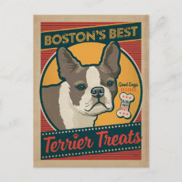 Boston's beste terrier-behandelingen briefkaart