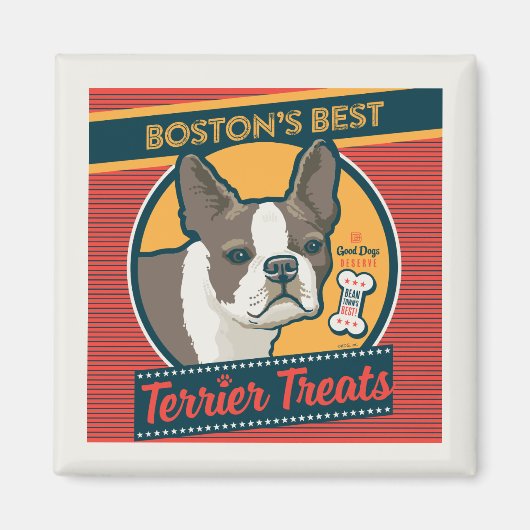 Boston's beste Terrier traktaties Magneet (Voorkant)