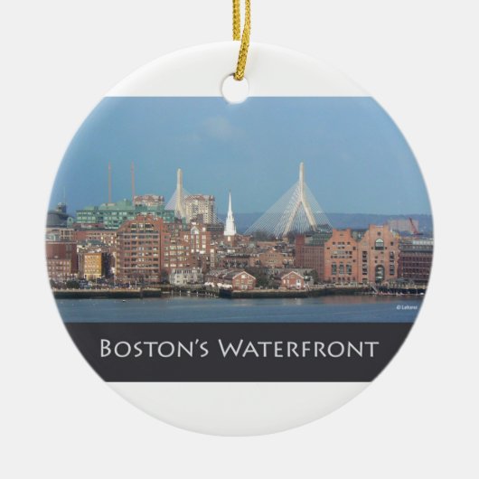 Boston's Schilderachtig Waterfront Ornament (Voorkant)
