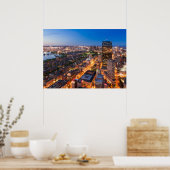 Boston's skyline bij zonsondergang poster (Keuken)