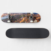 Boston's skyline bij zonsondergang skateboard (Horizontaal)
