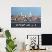 Boston's Zakim Bridge Poster (Thuiskantoor)