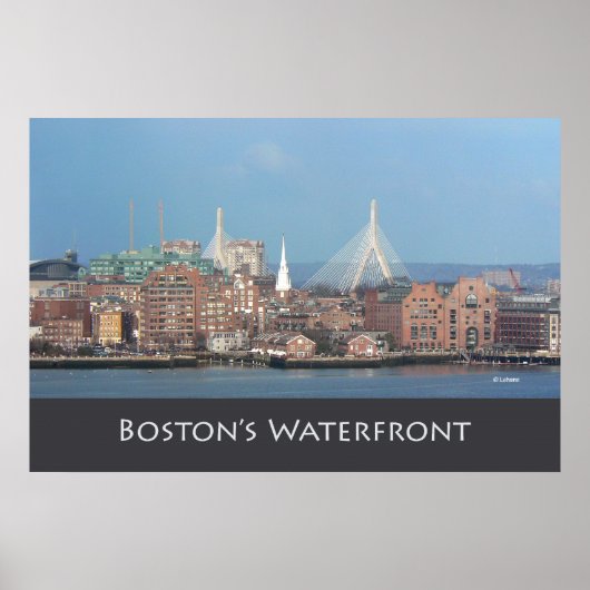 Boston's Zakim Bridge Poster (Voorkant)