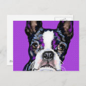 BostonTerrier Briefkaart (Voorkant / Achterkant)