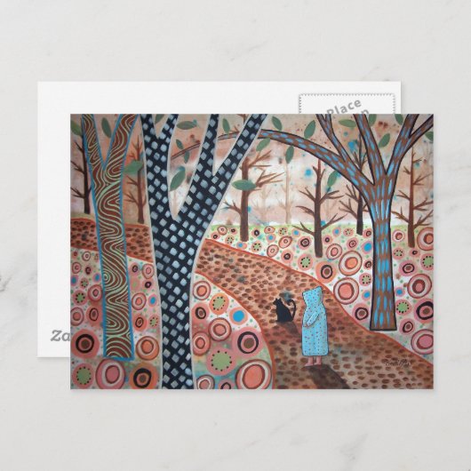 bostuinlandschap briefkaart (Voorkant / Achterkant)