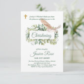 Bosuil Doop Uitnodigt Doopplechtigheid (Staand voorkant)