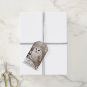 Bosuil Winter Kerstmis Cadeaulabel (Met Touw)