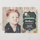 Bosvee 1 verjaardag kaart (Voorkant / Achterkant)