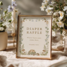 Bosverhaal Baby Shower Luier Raffle