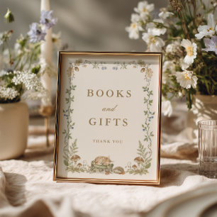 Bosverhaal Babyshower Boeken en Cadeaus Poster