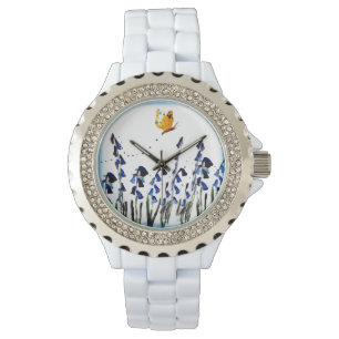Bosvlieg Blauwe hond Horloge