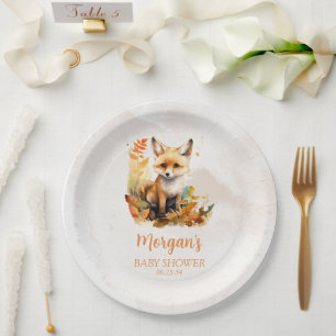 Bosvos Cute Baby Shower Papieren Bordje