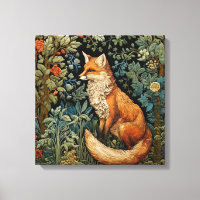 bosvos William Morris geïnspireerd plantkunde