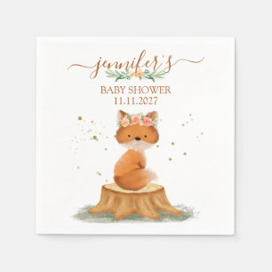 Bosvossen Babyfeestje Servet