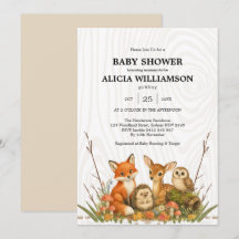 Bosvrienden Dieren Baby Shower