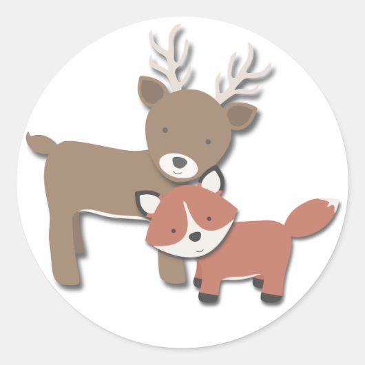 Bosvrienden {Herten & Vos} | STICKERS (Voorkant)