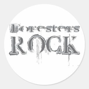 Boswachters Rock Ronde Sticker