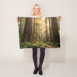 Boswandeling Fleece Deken