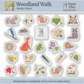 Boswandelstickerblad Sticker (Voorkant)