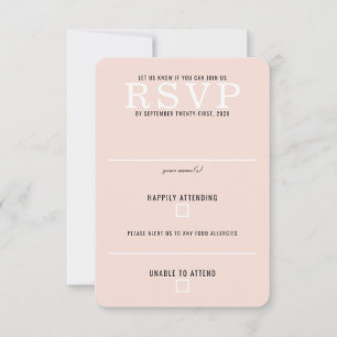 Boswei Huwelijk RSVP Kaartje