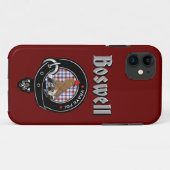 Boswell Clan Badge & Tartan Phone Case (Achterkant (horizontaal))