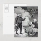 Boswell en de Ghost van Samuel Johnson Briefkaart (Voorkant / Achterkant)