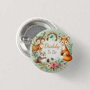 Boswezens Daddy to be Woodland Whimsy Ronde Button 3,2 Cm