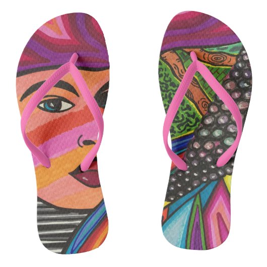 Boszijde Teenslippers (Voetbed)