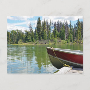 Bot aan boord van het briefkaart