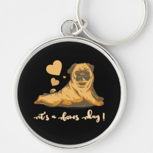Bot Day - Pug Good Mood Sleutelhanger