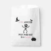 Bot Eetlust halloween skelet snoep buit tas Bedankzakje (Voorkant)