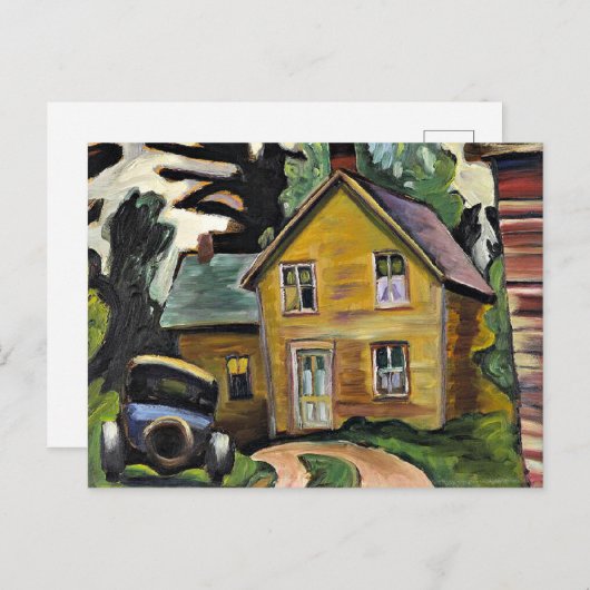 Bot en auto van Prudence Heward; Briefkaart (Voorkant / Achterkant)