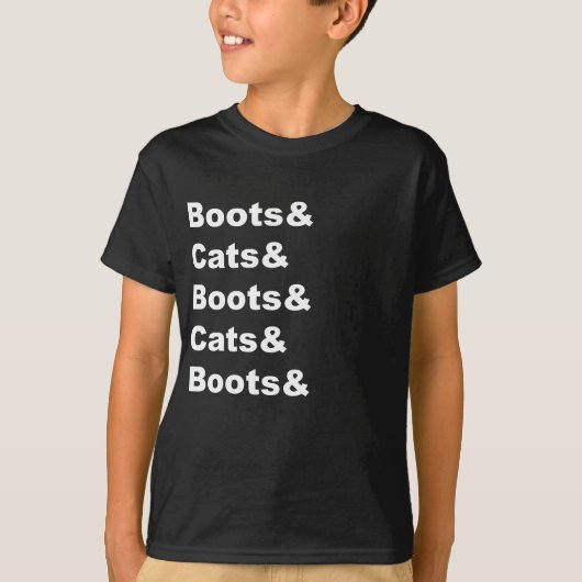 Bot en katten Snijkop T-shirt (Voorkant)