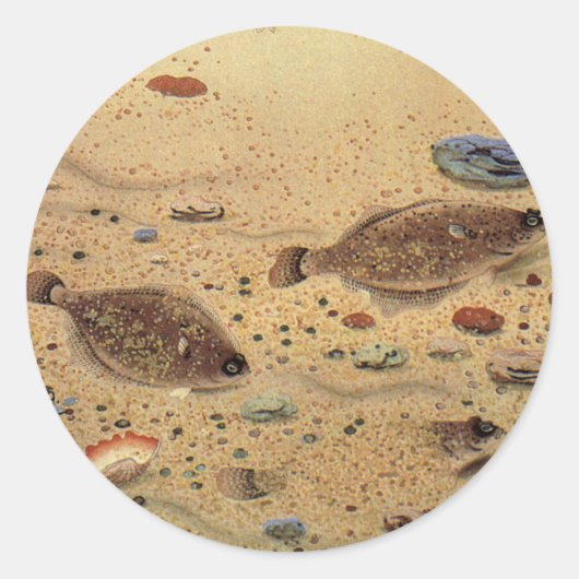 bot- en zeeboten ronde sticker (Voorkant)