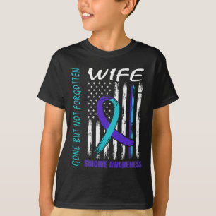 Bot, maar niet vergeten, vlag over zelfmoordbewust t-shirt