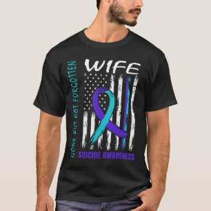 Bot, maar niet vergeten, vlag over zelfmoordbewust t-shirt