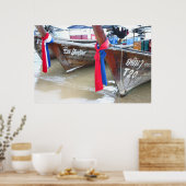 Bot op de strand | Phi Phi-eilanden, Thailand Poster (Keuken)