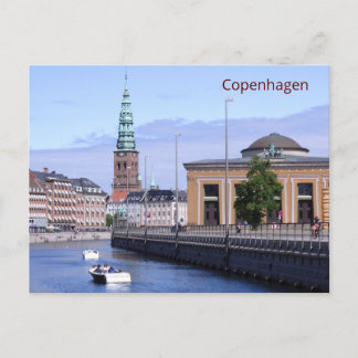 Bot op het Frederiksholms-kanaal in Kopenhagen Briefkaart