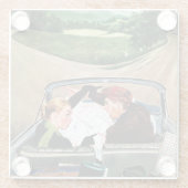 Bot op straat glazen onderzetter (Achterkant)